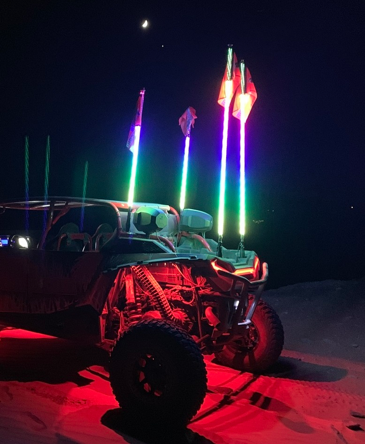 Twisted Silver Max LED Whips Single