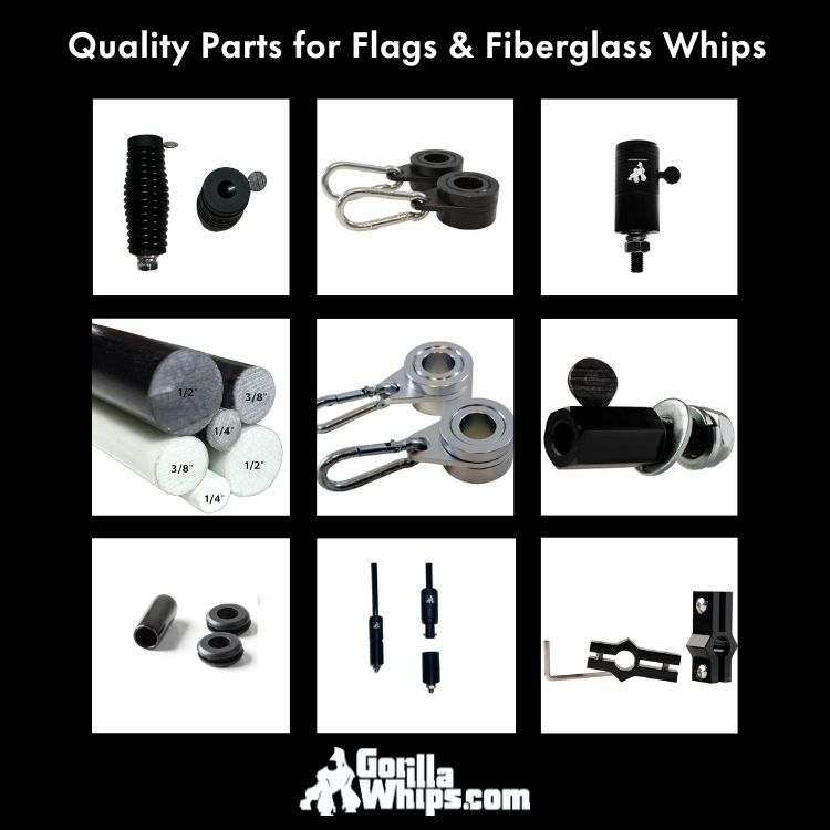 Fiberglass Whip/Flag Parts
