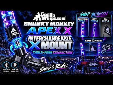 1/2" Fiberglass Day Whip X – Compatible with LED Whip Interchangeable X Mount System (Qty 1) *Preorder Expected Delivery 10/26/26