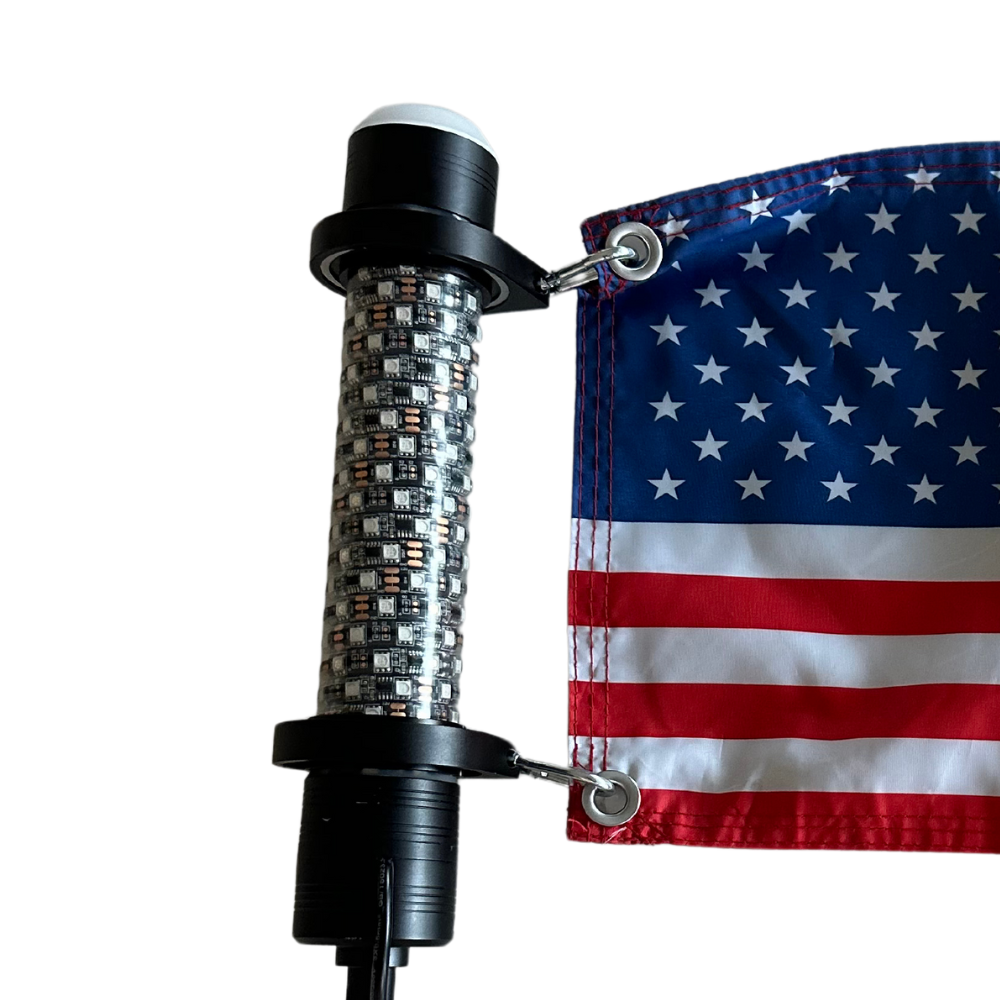 Rotating Flag Clamps For Chunky Monkey LED Whips (Set of 2)