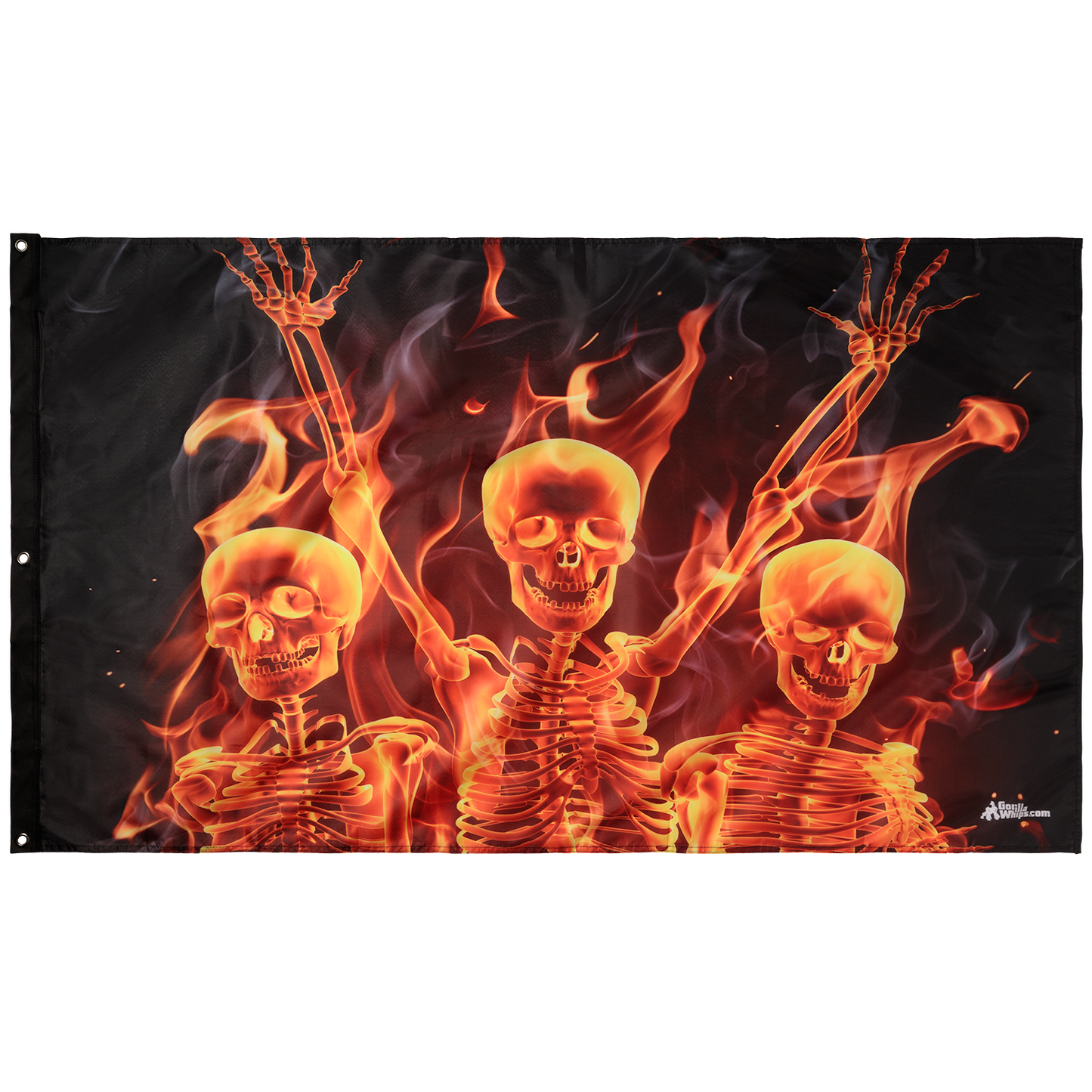 Party Skulls 3' x 5' Grommet Flag