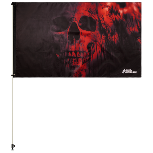 Red Skull 3' x 5' Grommet Flag