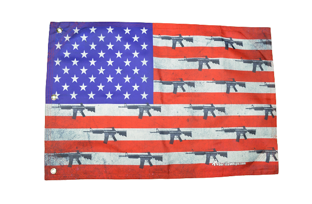 American Guns 2'x3' Upgraded Grommet Flag 