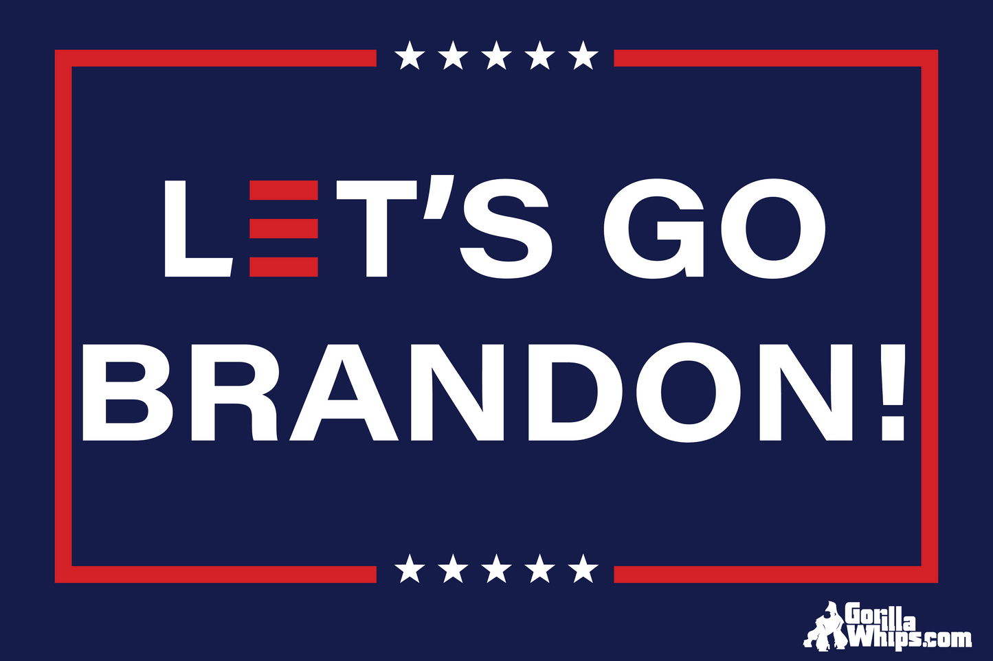 Let's Go Brandon 12" x 18" Flag (NEW USA Made Highest Quality Double Sided Triple Stitched)