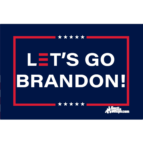 Let's Go Brandon 3x5 Grommet Whip Flag Single Layer, 3X Stitching, UV Fabric, USA Made