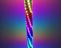 Boat LED Whip Elite HD or Twisted Silver MAX w/ Fishing Rod Holder Mount