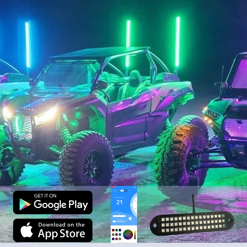 LED Rock Light Kit - 12 LED Elite HD 8 Pods | Gorilla Whips