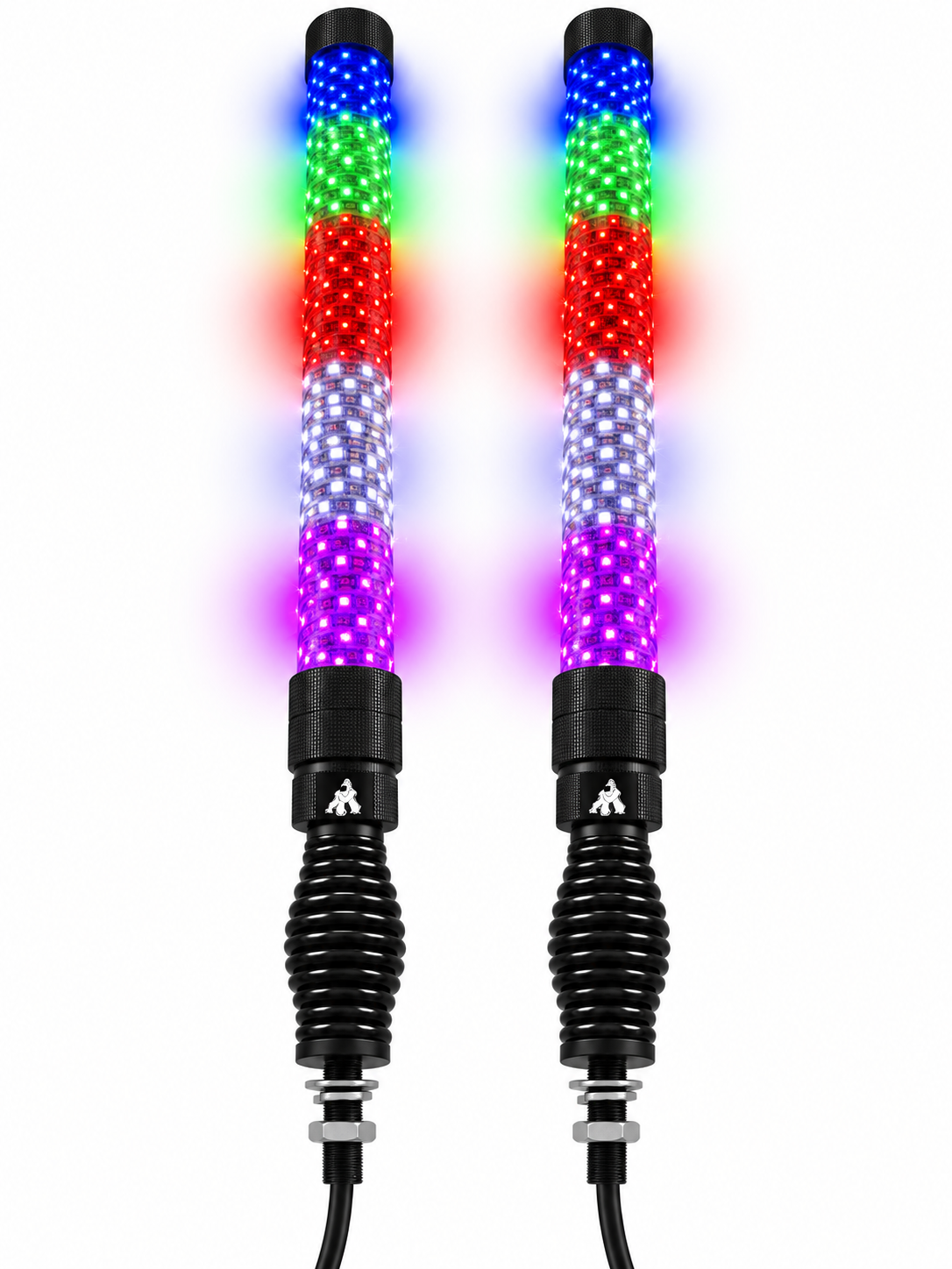 LED Whip Chunky Monkey Apex X Whip 22" Pair