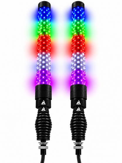 LED Whip Chunky Monkey Apex X Whip 22" Pair