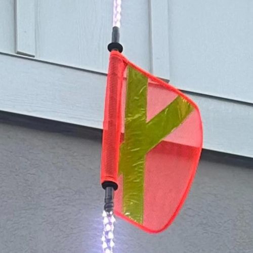 7' LED Whip Xtreme Mining Industrial Safety Single Whip