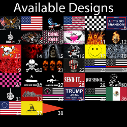 Gorilla Whips Sand Dune Flag Designs For LED Whips