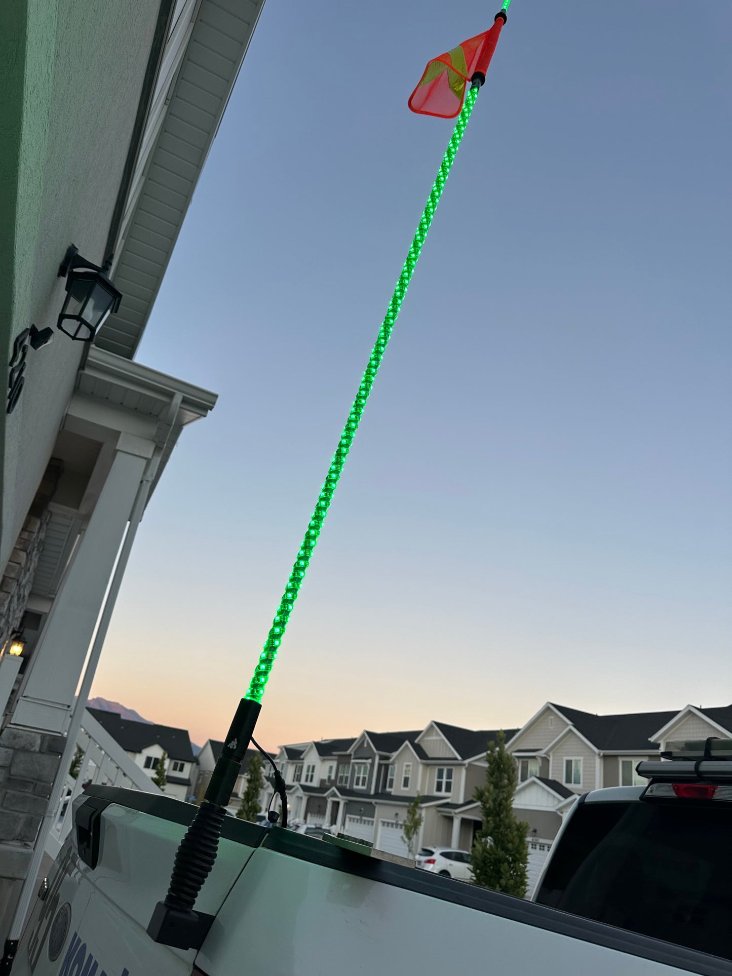 7' LED Whip Xtreme Mining Industrial Safety Single Whip