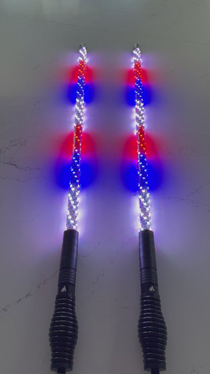 3' LED Whip Elite PRO X Pair of Whips *NEW*