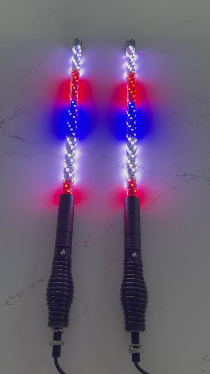 2' LED Whip Elite PRO X Pair of Whips *NEW*