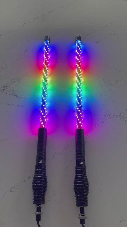 2' LED Whip Elite PRO X Pair of Whips *NEW*
