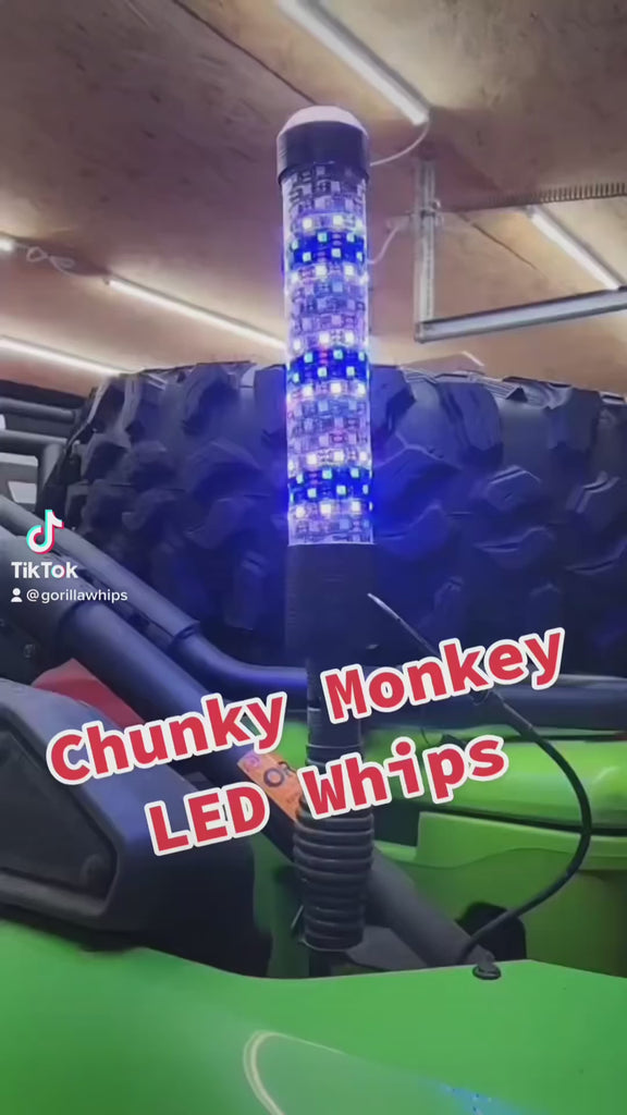 LED Whip Chunky Monkey Whip Pair Gorilla Whips