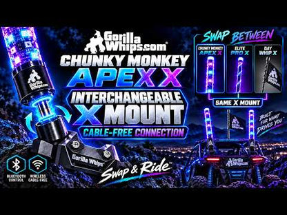 LED Whip Chunky Monkey Apex X Whip 17" Pair *Preorder Expected Delivery 10/21/26