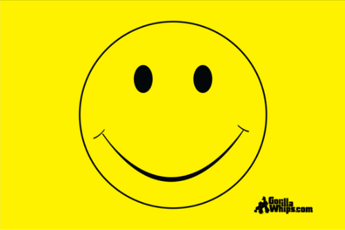 Yellow Smiley Face 2' x 3' Grommet Flag 