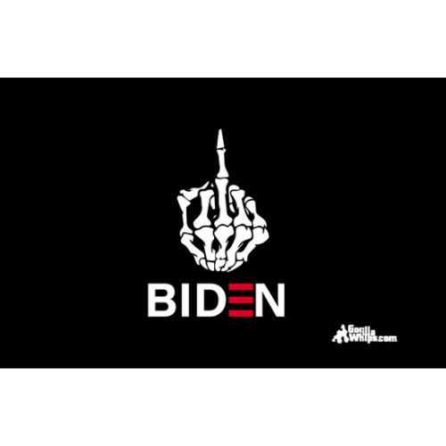 Skeleton Birdie Biden 12" x 18" Grommet Flag (NEW USA Made Highest Quality)