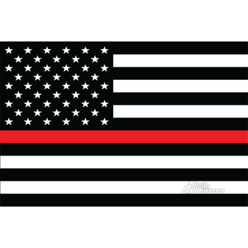 Thin Red Line American Flag 3'x5' Flag | UTV RZR Jeep Truck Sand Dune ...