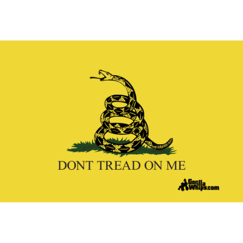 Don't Tread on Me Gadsen 12x18 Pocket Flag For 1/4" & 5/16" Whips (NEW USA Made)