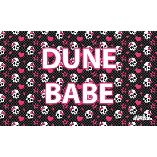 Dune Babe Skulls 12x18 Pocket Flag For 1/4" & 5/16" Whips