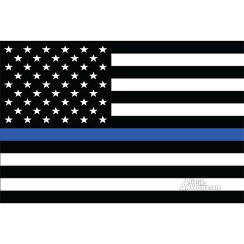 Thin Blue Line American 3' x 5' Grommet Flag