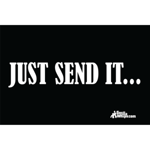 Justsendit Slap Sticker Just Send It 12x18 Pocket Whip Flag | ATV UTV RZR JEEP TRUCK | Gorilla ...