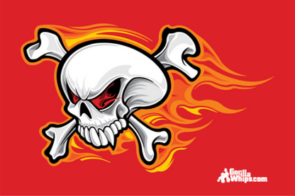 Flying Skull 2' x 3' Grommet Flag 