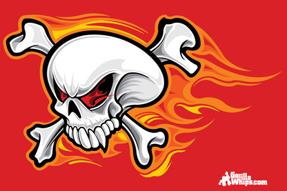 Flying Skull Flag 12" x 18" Grommet Flag