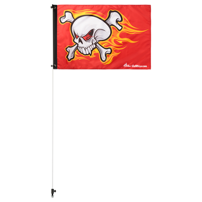 Flying Skull 2' x 3' Grommet Flag 