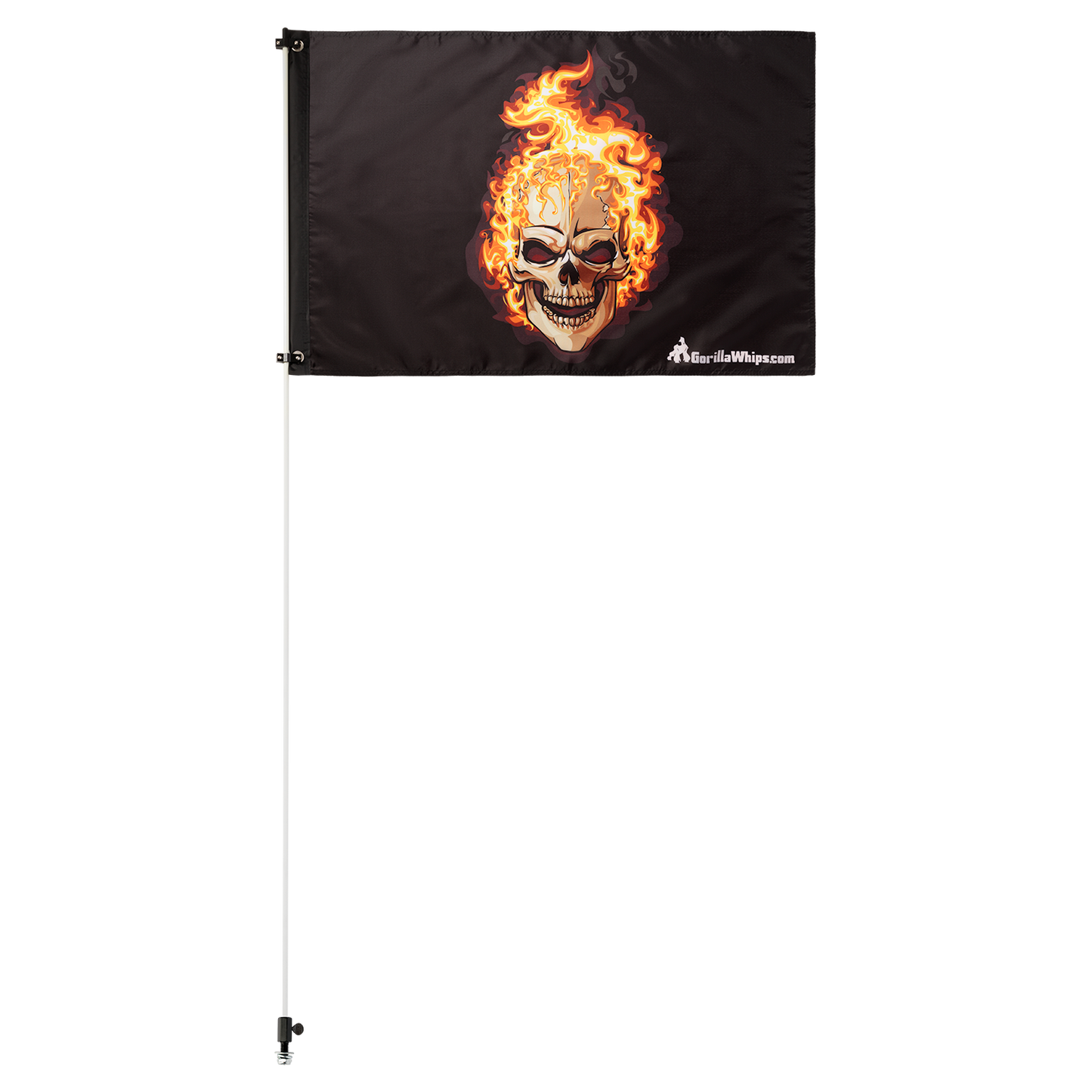 Flames Skull 2' x 3' Grommet Flag 
