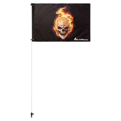 Flames Skull 2' x 3' Grommet Flag 