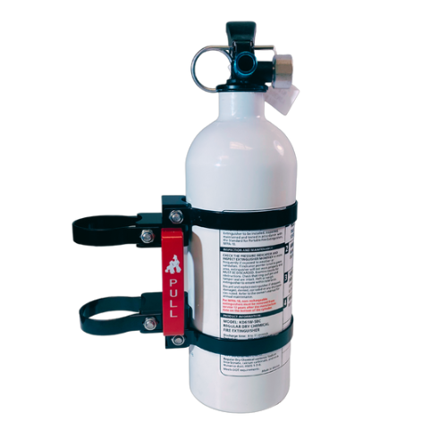 3.25" Fire Extinguisher Mount W/ White Kidde 5BC Fire Extinguisher