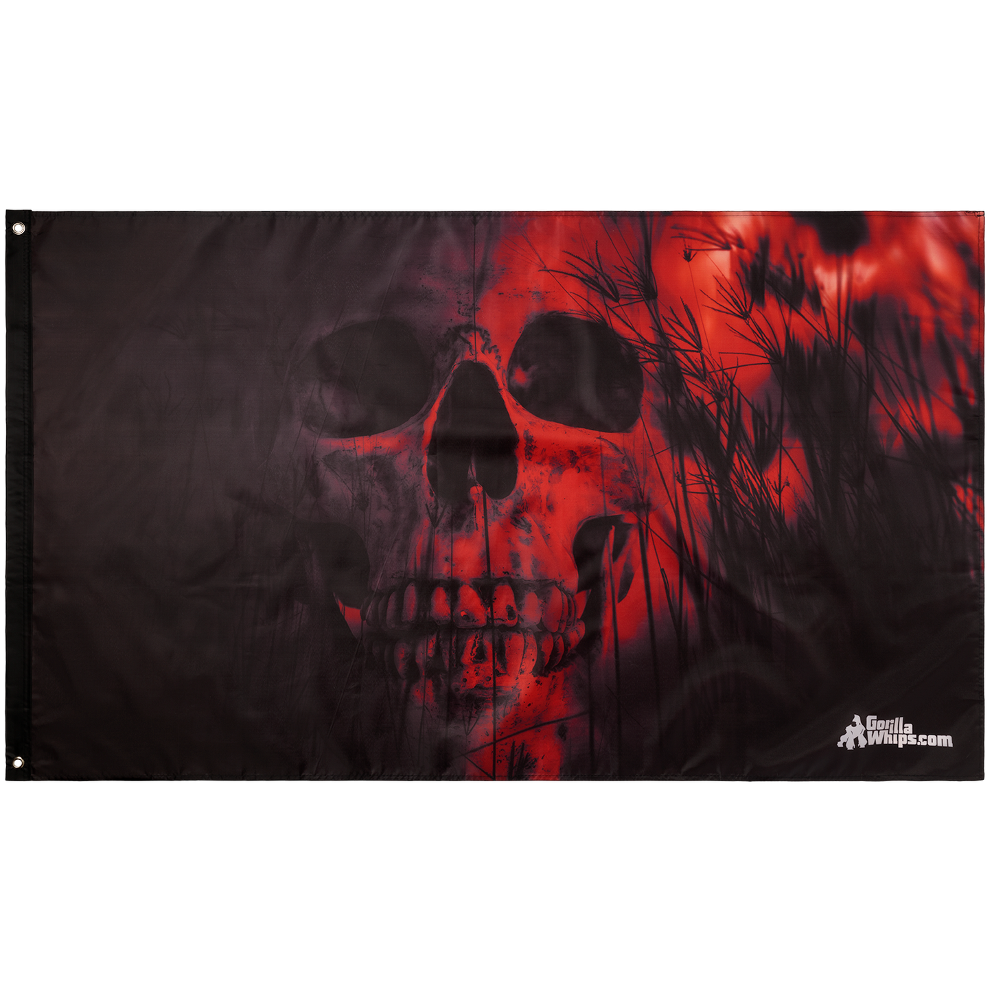 Red Skull 3' x 5' Grommet Flag