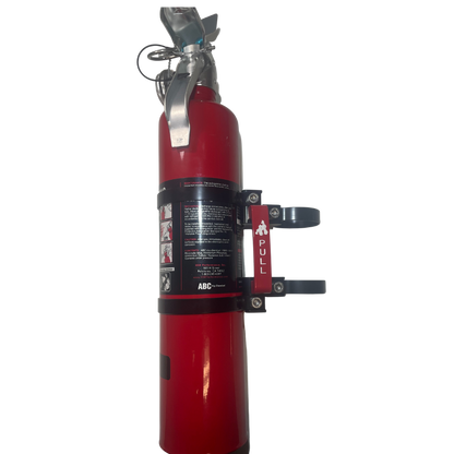 3" Fire Extinguisher Mount W/ Black H3R MaxOut 2.5LB Fire Extinguisher