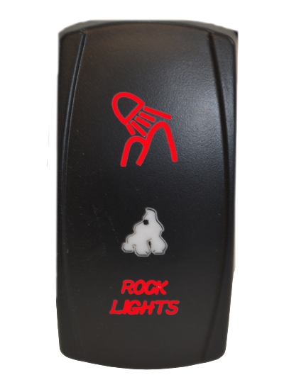 Rock Lights Rocker Switch- Red, Blue