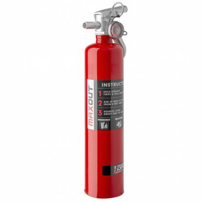 3" Fire Extinguisher Mount W/ Red H3R MaxOut 2.5LB Fire Extinguisher