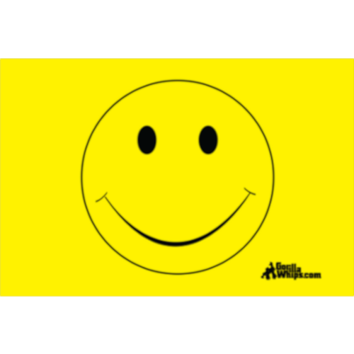 Yellow Smiley Face 2' x 3' Grommet Flag