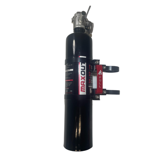 fire extinguisher mount with black H3R Fire Extinguisher