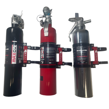 3" Fire Extinguisher Mount W/ Red H3R MaxOut 2.5LB Fire Extinguisher