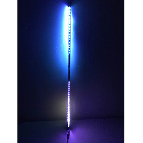 6' LED Whip Silver Xtreme Single