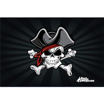 Pirate Skull Flag 12x18 Grommet Whip Flag